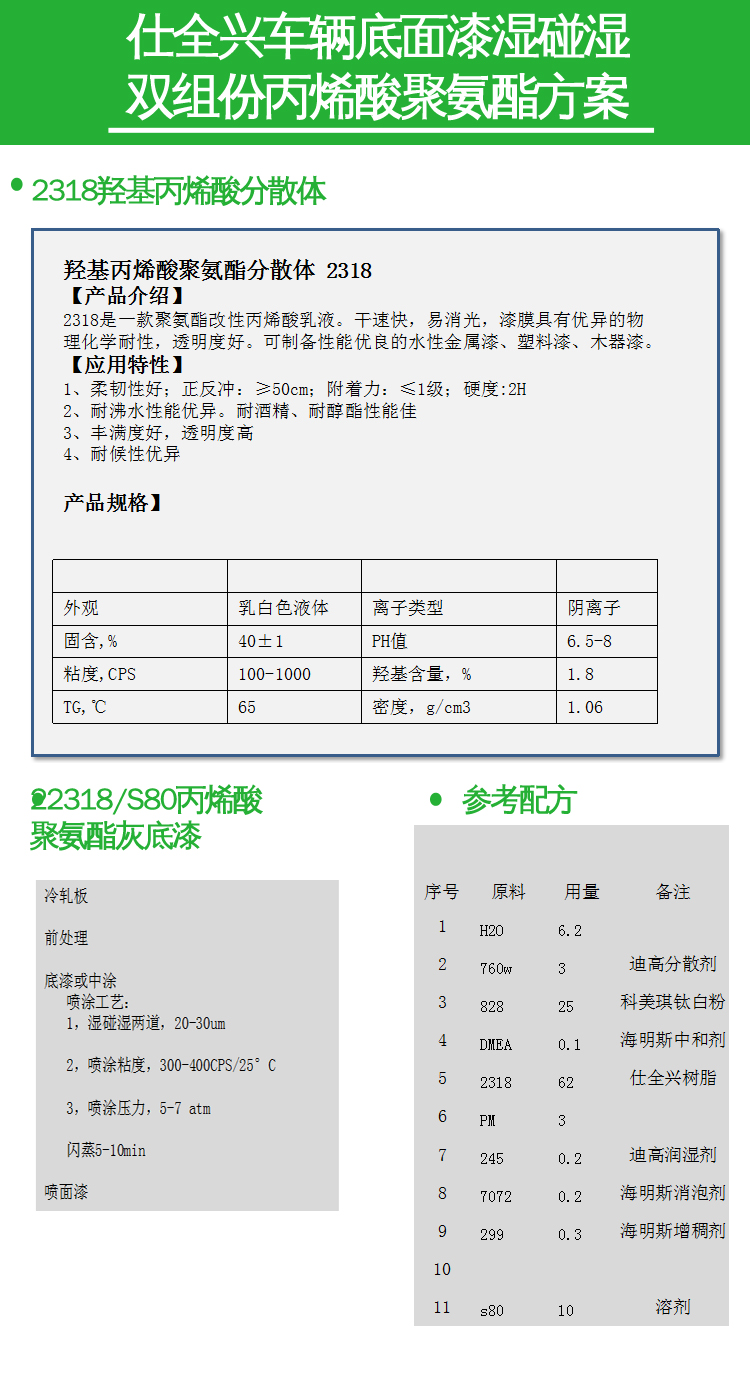 2138羥基丙烯酸樹脂分散體